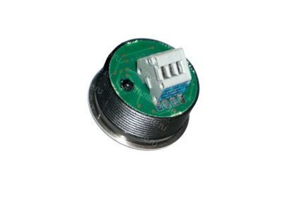 КЛ-300-043 OTIS Кнопка (без подсветки служебная, цвет центральной вставки желтый, разъем Wago) LVR130304