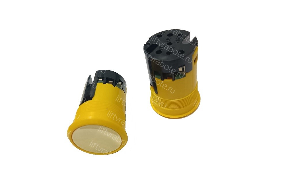 FAA25090J124 OTIS Кнопка (без подсветки, желтый ореол, толкатель полированное золото) LVR130498 FAA25090J124 OTIS Кнопка (без подсветки, желтый ореол, толкатель полированное золото) LVR130498